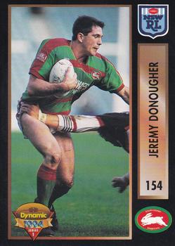 1994 Dynamic Rugby League Series 1 #154 Jeremy Donougher Front
